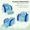 Costway 3-in-1 Convertible Kid's Sofa Multifunctional Flip-out Lounger Bed Armchair